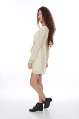 Studded Chiffon Dress