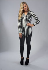 Black and white Print Shirt
