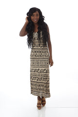 Aztec maxi dress